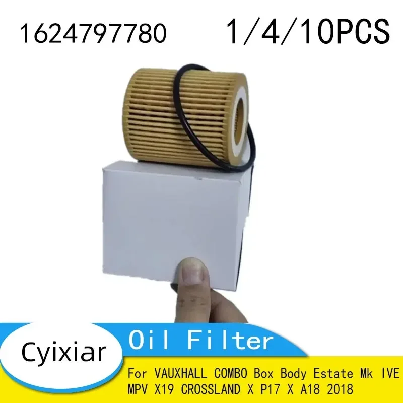 1624797780 Car Accsesories Oil Filter for VAUXHALL COMBO Box Body Estate Mk IVE MPV X19 CROSSLAND X P17 X A18 2018