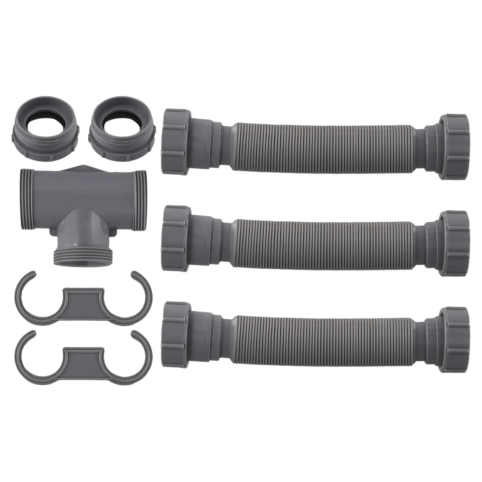 

Home Renovation Gray Flexible P Trap Flexible P Trap Drain Pipes Erosion Resistant Pipe Professional-Grade Plastic