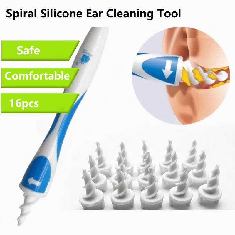 Silicone Spiral Ear Cleaner Ear Pick Earwax Remover Comfortable Ear Tool Silicone Spoon Hearing Aid Care Tools