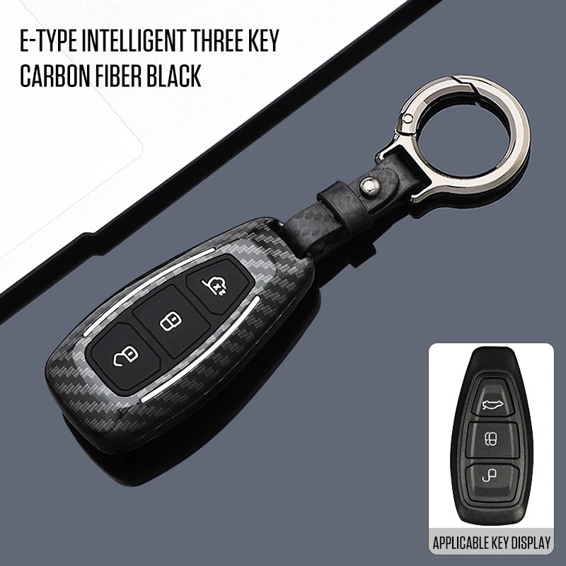 

ABS Car Key Case Cover Keychain For Ford Fiesta IV Focus III Galaxy Fusion Mondeo IV B-Max C-Max II S-Max Kuga II Ecosport etc.