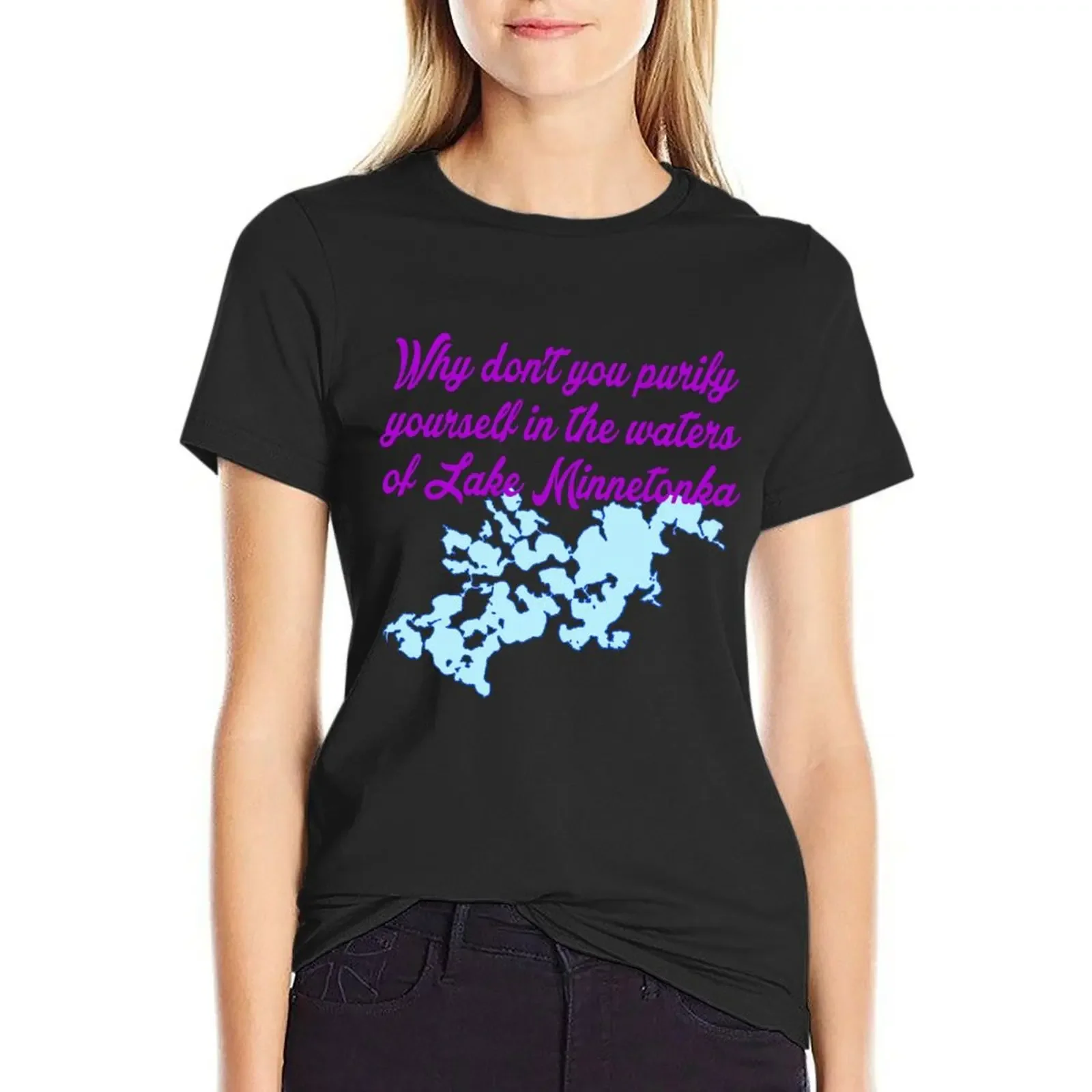 

Prince Chappelle Lake Minnetonka T-Shirt funnys sports fans Blouse cropped t shirts for Women
