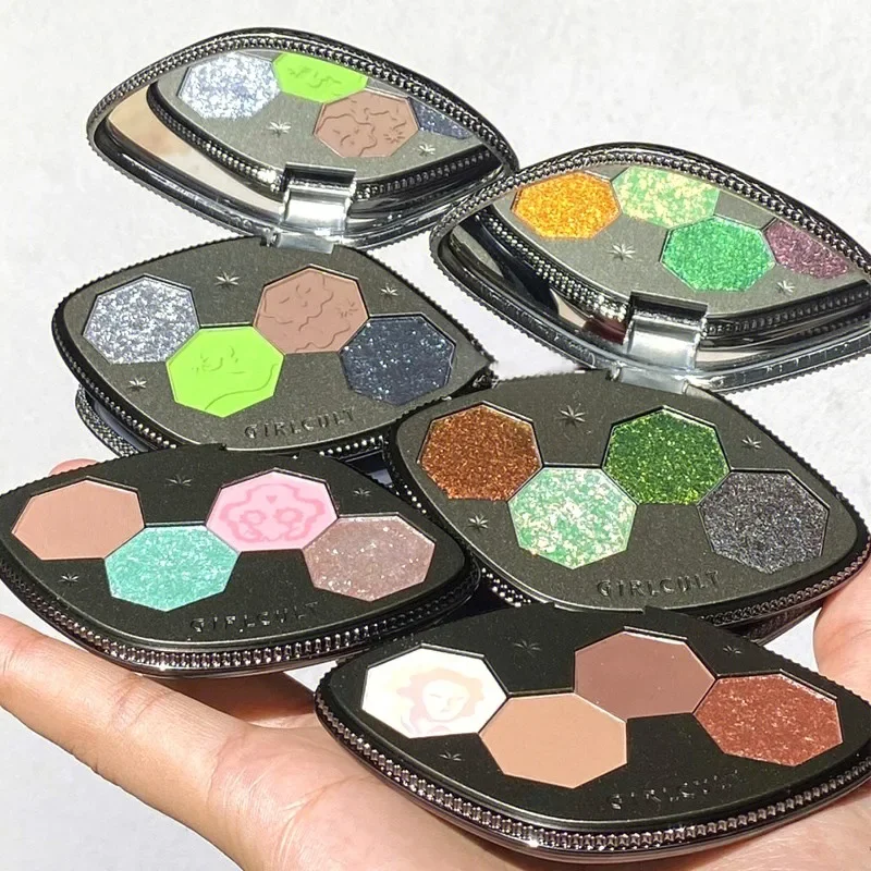 Hxl Eye Shadow Plate Four-Color All-Color Chameleon Land-Color Mirage