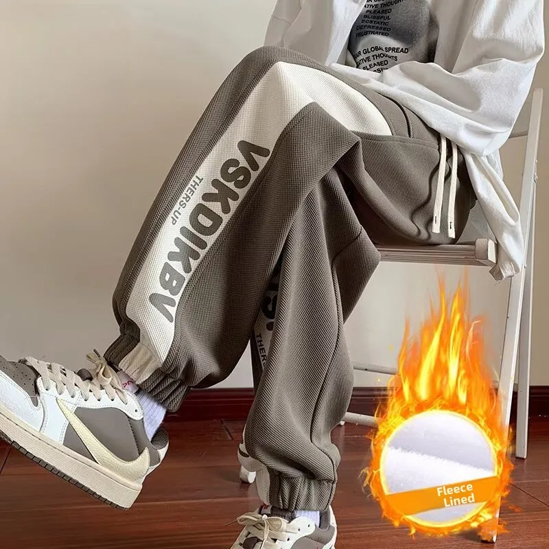 

Мужские утепленные повседневные брюки TUCANO с подкладкой, осенне-зимние, молодежные, модные, с манжетами, для отдыха