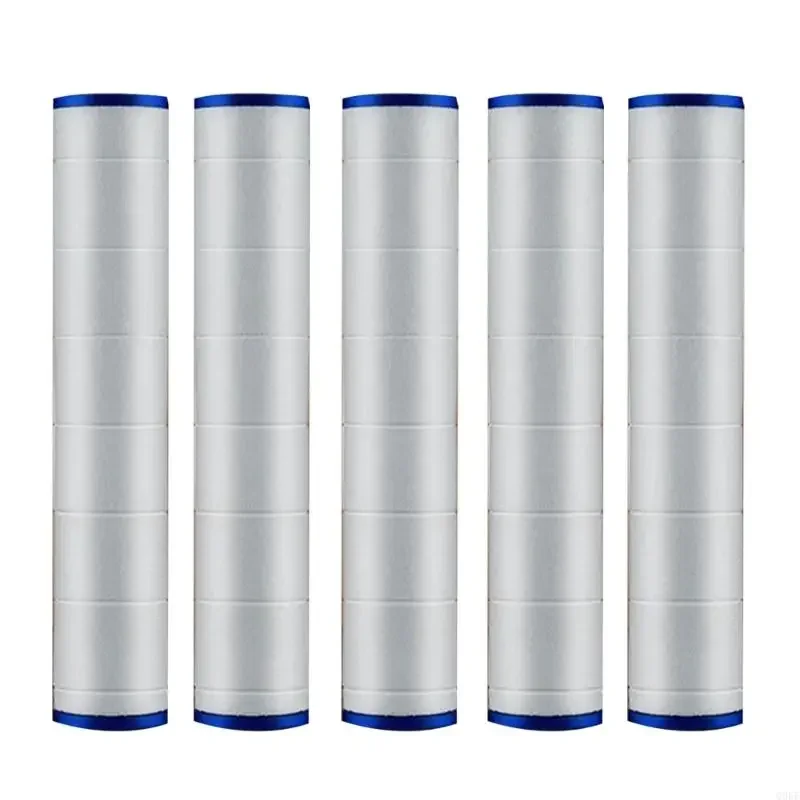 5pcs pp cotton filter تنقية المياه مرشح رأس الدش باليد دش مرشحات استبدال رأس الخرطوشة