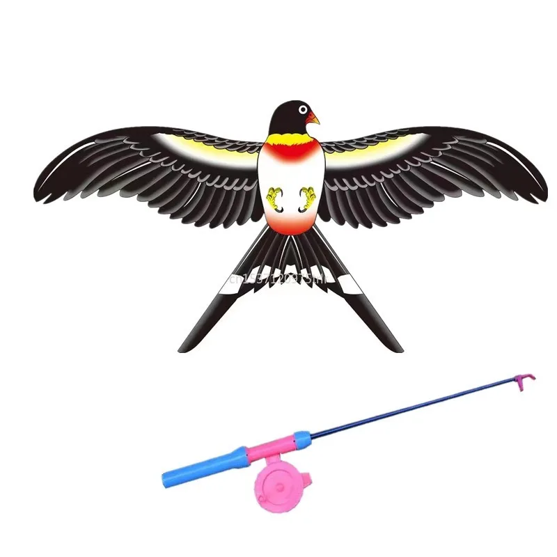 Drachen 1Set Kinder Drachen Spielzeug Cartoon Schmetterling Schwalben Adler Drachen mit Griff Kinder Fliegen Outdoor SpielzeugnostiМдуш dzionio З ЗГМAnd