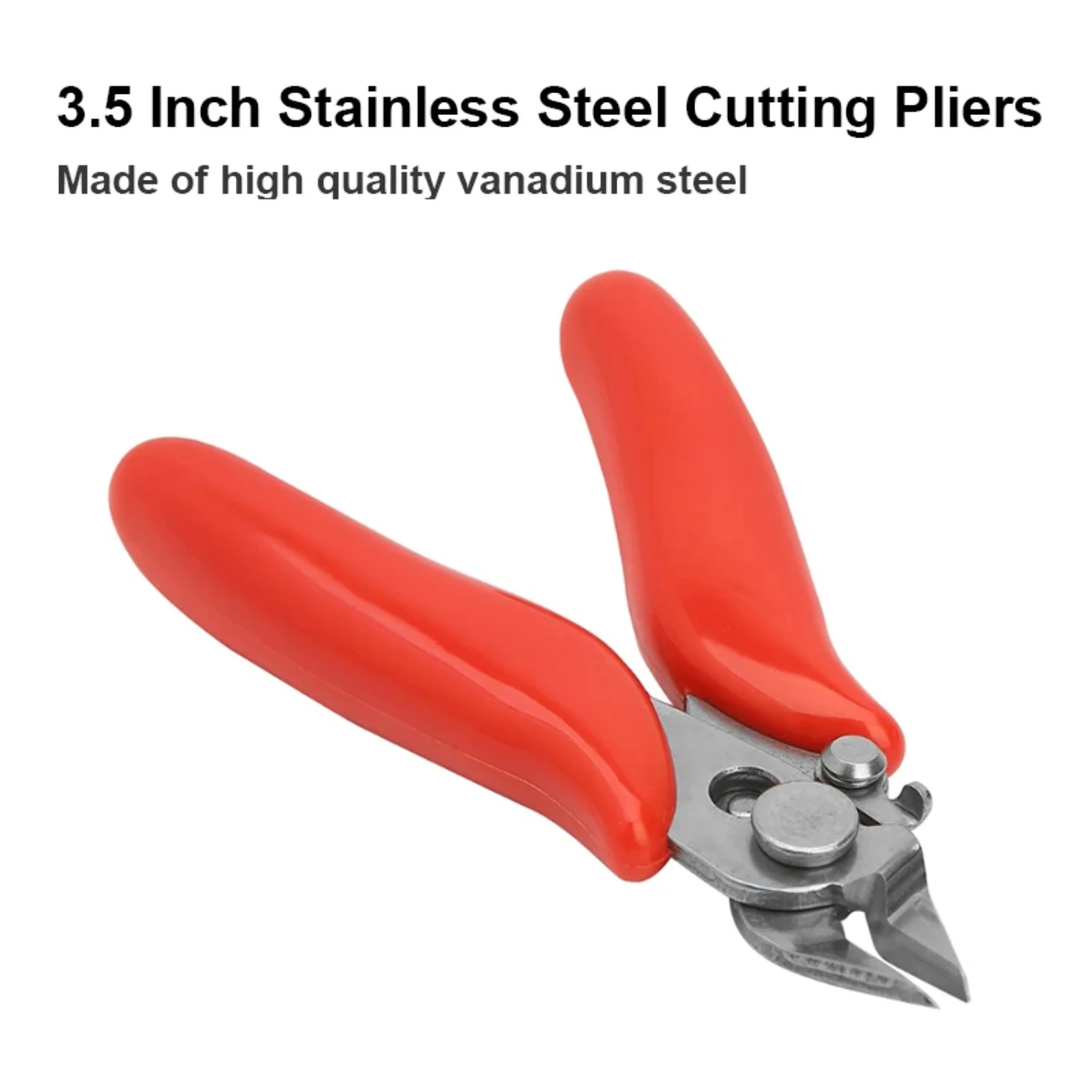 Mini alicate diagonal portátil, durável e conveniente de 3,5 polegadas com alça de borracha isolante macia - corte de fio confiável e prático