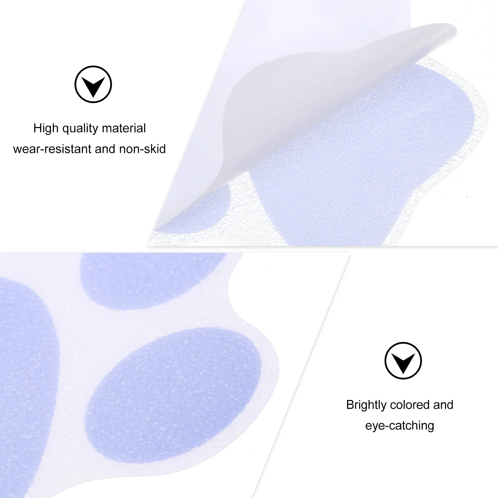 

6Pcs Cartoon Dog Footprint Anti-Slip Stickers Bathroom Bathtub Shower Wall Decor Waterproof Adhesive Pads for Safety