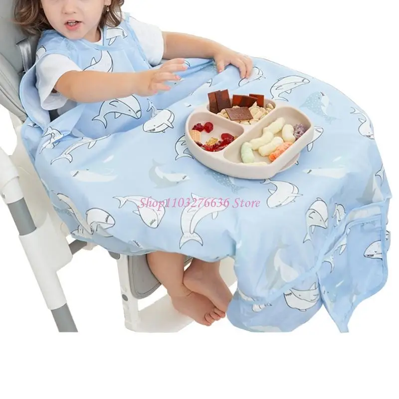 

R6FD нагрудник без рукавов, детский комбинезон, нагрудник для кормления, водонепроницаемый халат для малышей, нагрудник, защита