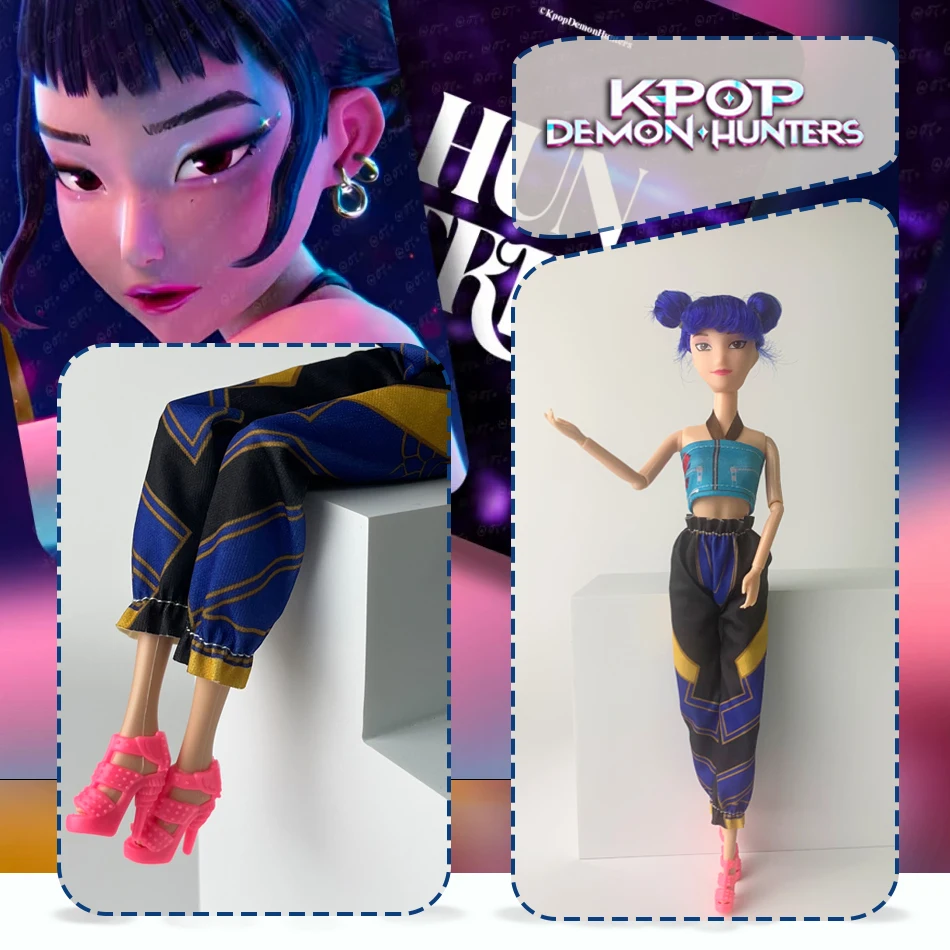 30 سنتيمتر أنيمي جديد KPop شيطان الصيادين muñeca فينيلو juguete رومي ميرا زوي شخصية فينيلو ماسكارا estatuilla ريجالو دي كومبليانوس #5