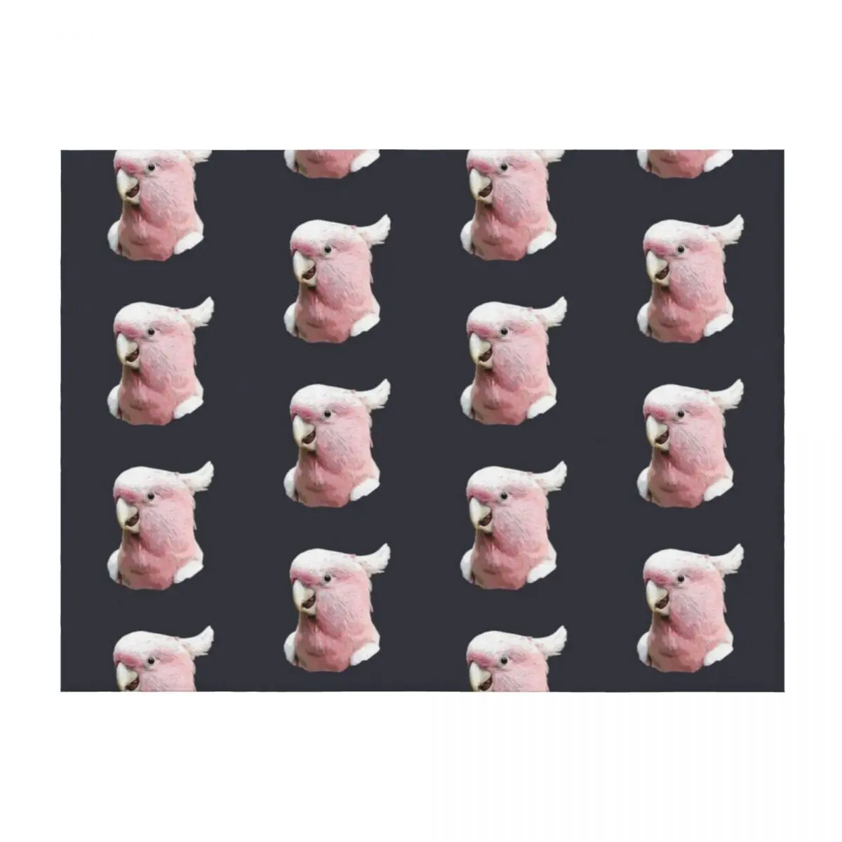 

Major Mitchell Cockatoo Throw Blanket Luxury Designer Quilt Plaid Custom Blankets