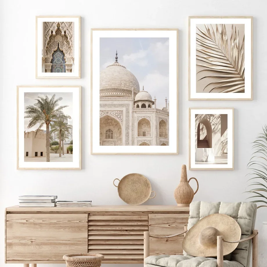 

Islamic Muslim Mosque Palm Tree Shadow Quran Wall Art Canvas Painting Nordic Posters And Prints Decor Pictures For Living Room