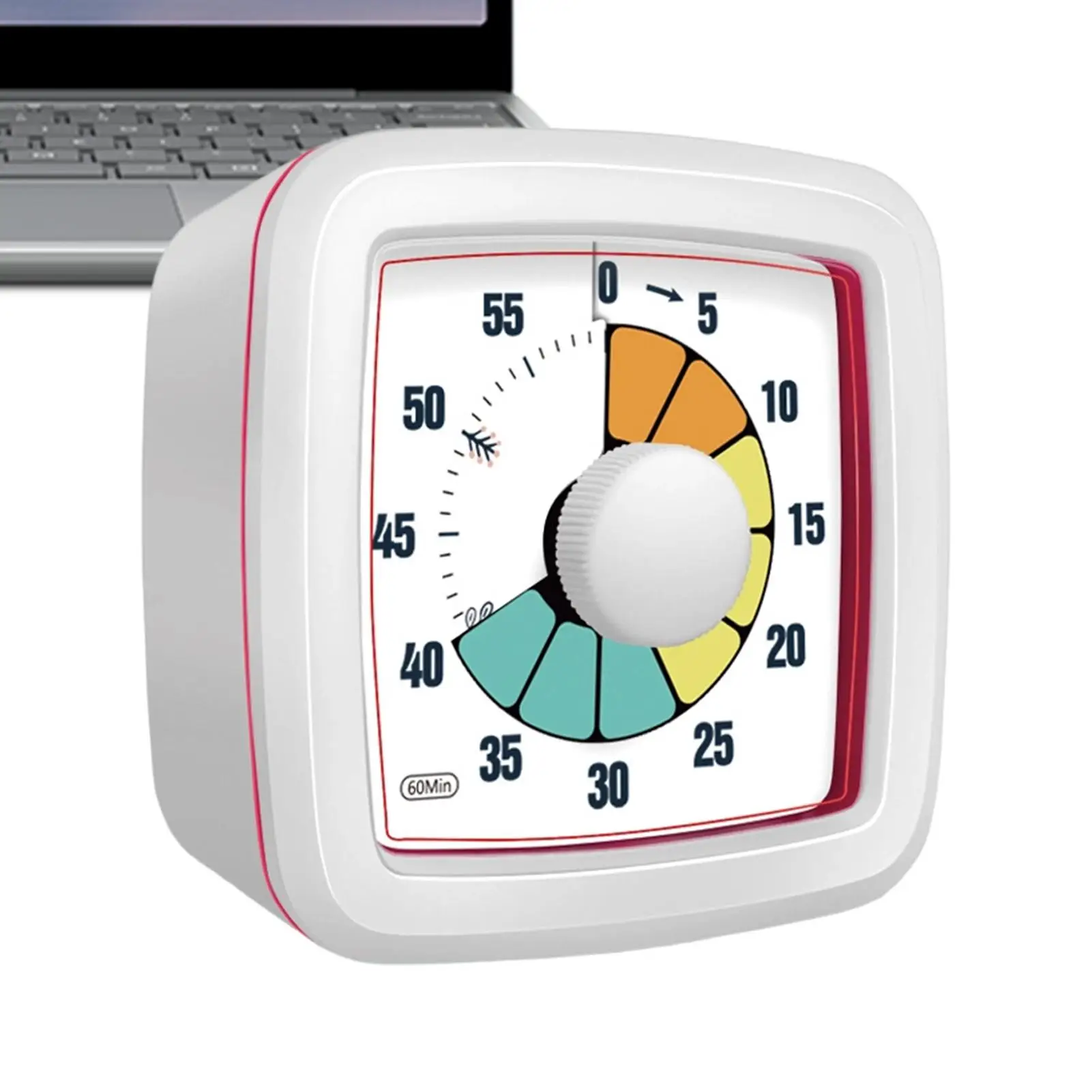 60min Kitchen Timer Rainbow Visual Cooking Time Management Stewing Countdown Timer Reminder For Home Cooks Bakers Meal Prep