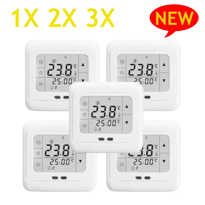 Programmable Digital Thermoregulator Touch Screen Room Heating Thermostat Underfloor Heating for Warm Floor Temperature control