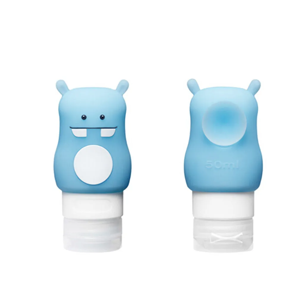 conjunto-de-3-frascos-de-viagem-a-prova-de-vazamento-em-silicone-recipientes-de-higiene-pessoal-espremiveis-90ml-girafa-70ml-cavalo-branco-50ml-o-melhor
