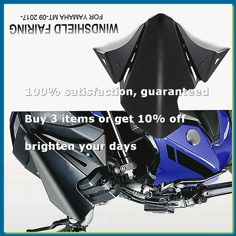 Motorcycle Front Windshield Metal Airflow Wind Deflector for MT-09 MT09 2017-2020