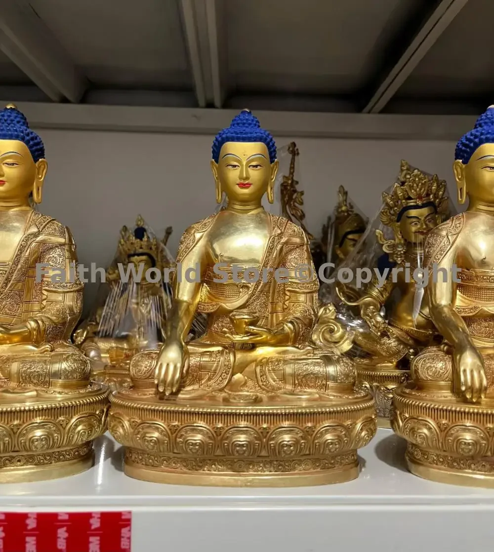 top Shakyamuni high quality good Buddha statue 2025 Tibet Thailand Buddhist Worshiping Buddha HOME protection Bless family