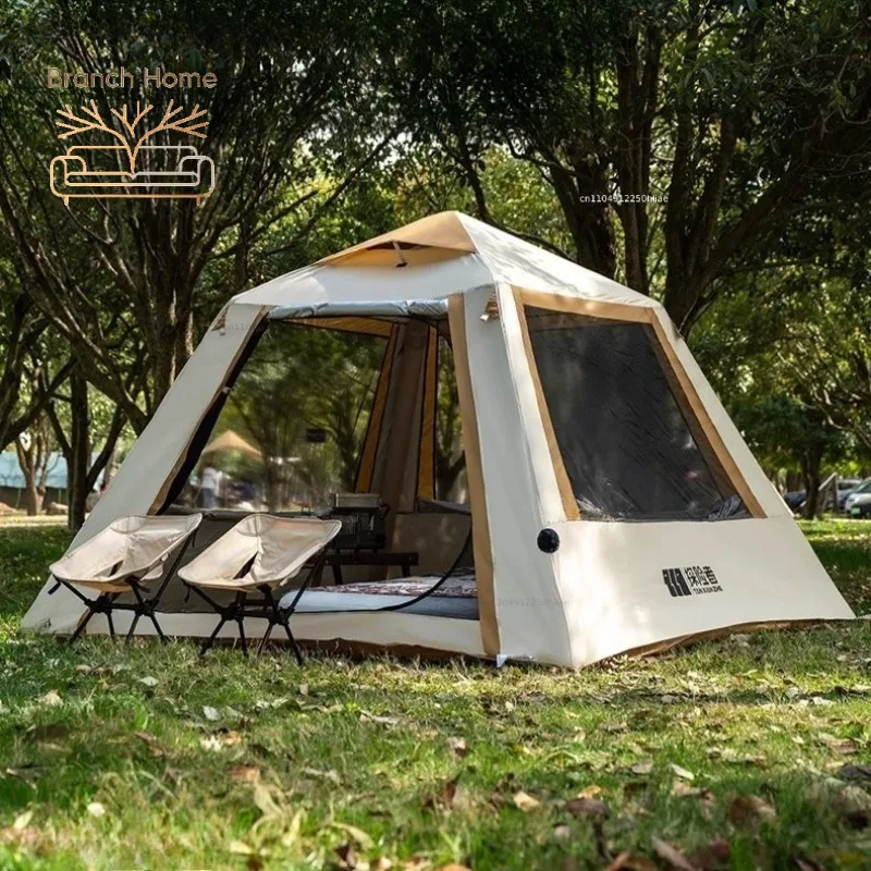 Camping Waterproof Inflatable Tent Lightweight Folding Nature Hike One-touch Tent Travel Beach Tourist Tent Camping Supplies