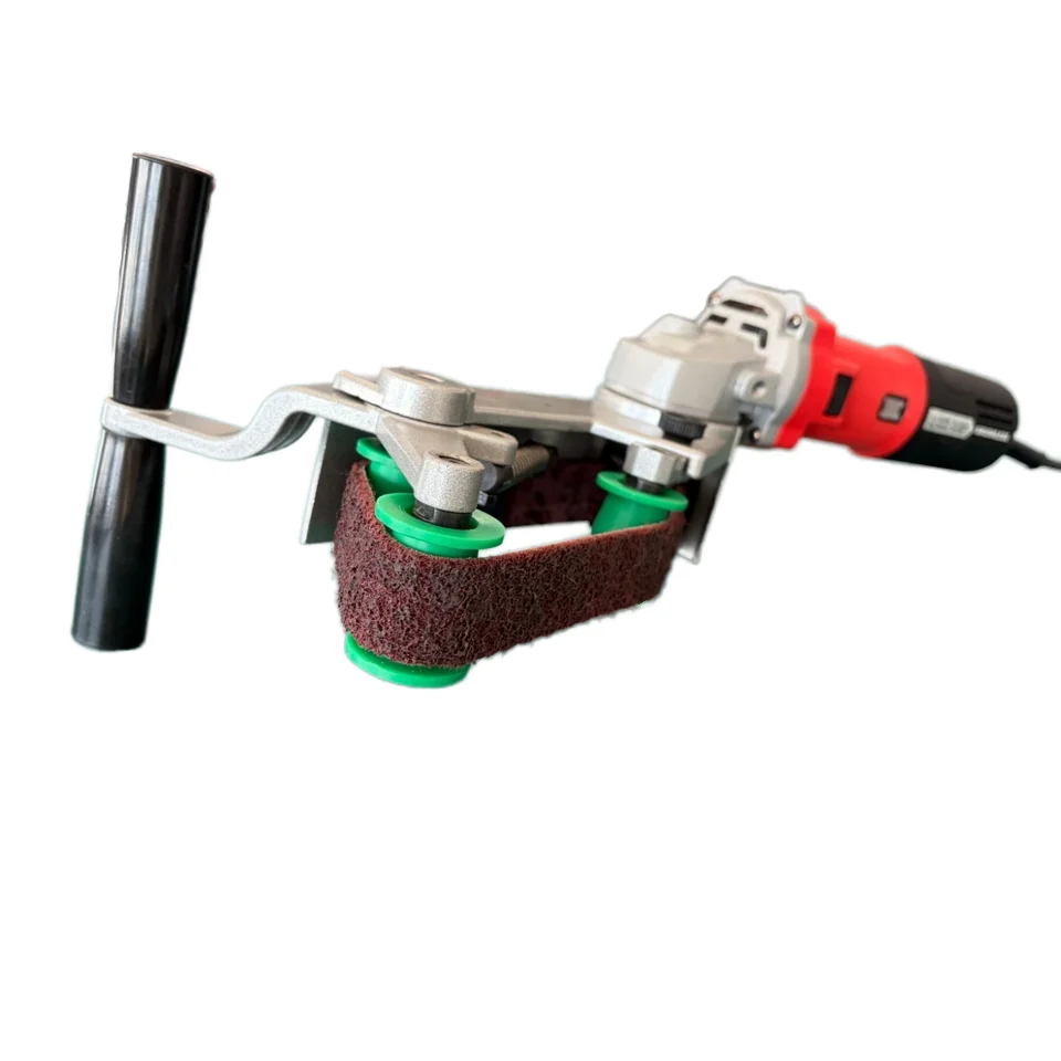 Pipe Surface Wire Drawing Staircase Handrail Polishing R-Corner Fillet Arc Surface Polishing Machine Brushless Pipe Sander