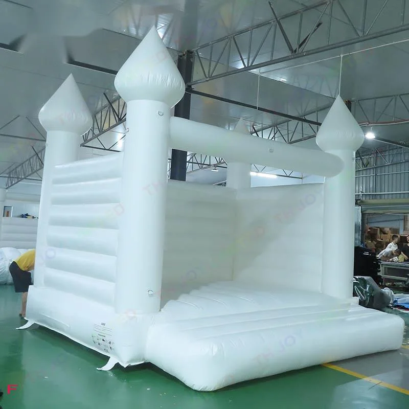 Free Delivery outdoor activities 13x13ft white inflatable bouncer blow up bounce house for wedding ceremony birthday party