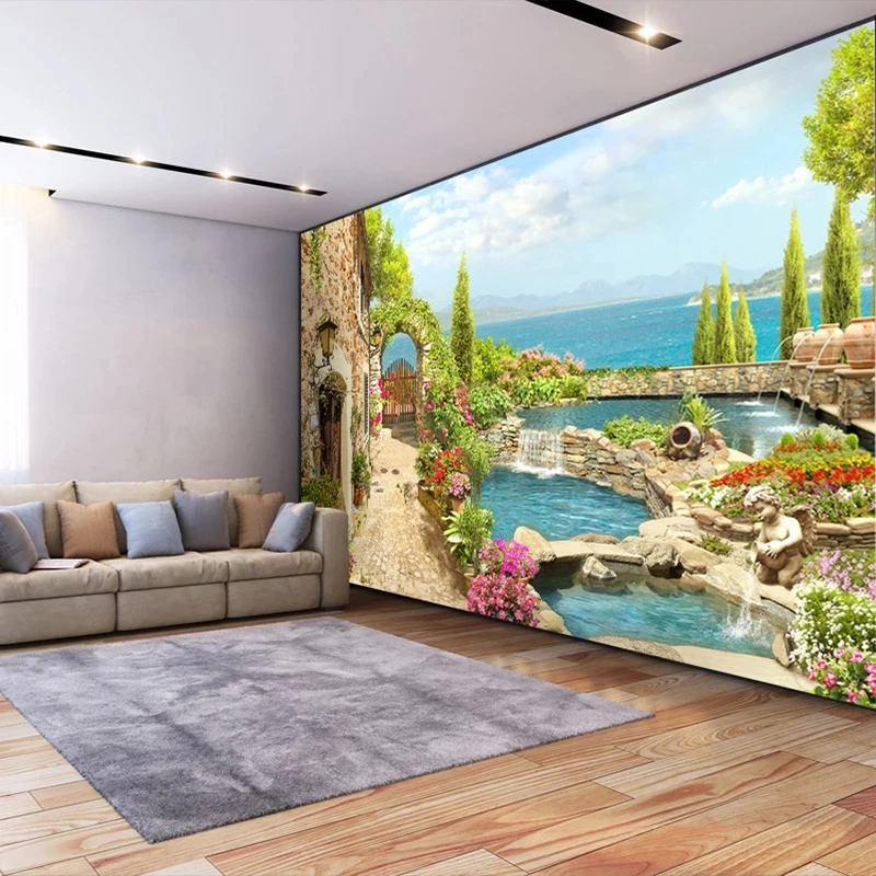 Customized 3D Photo Wallpaper Bedroom Garden Landscape Home Decor mural Living room sofa TV background wall bedroom restaurant