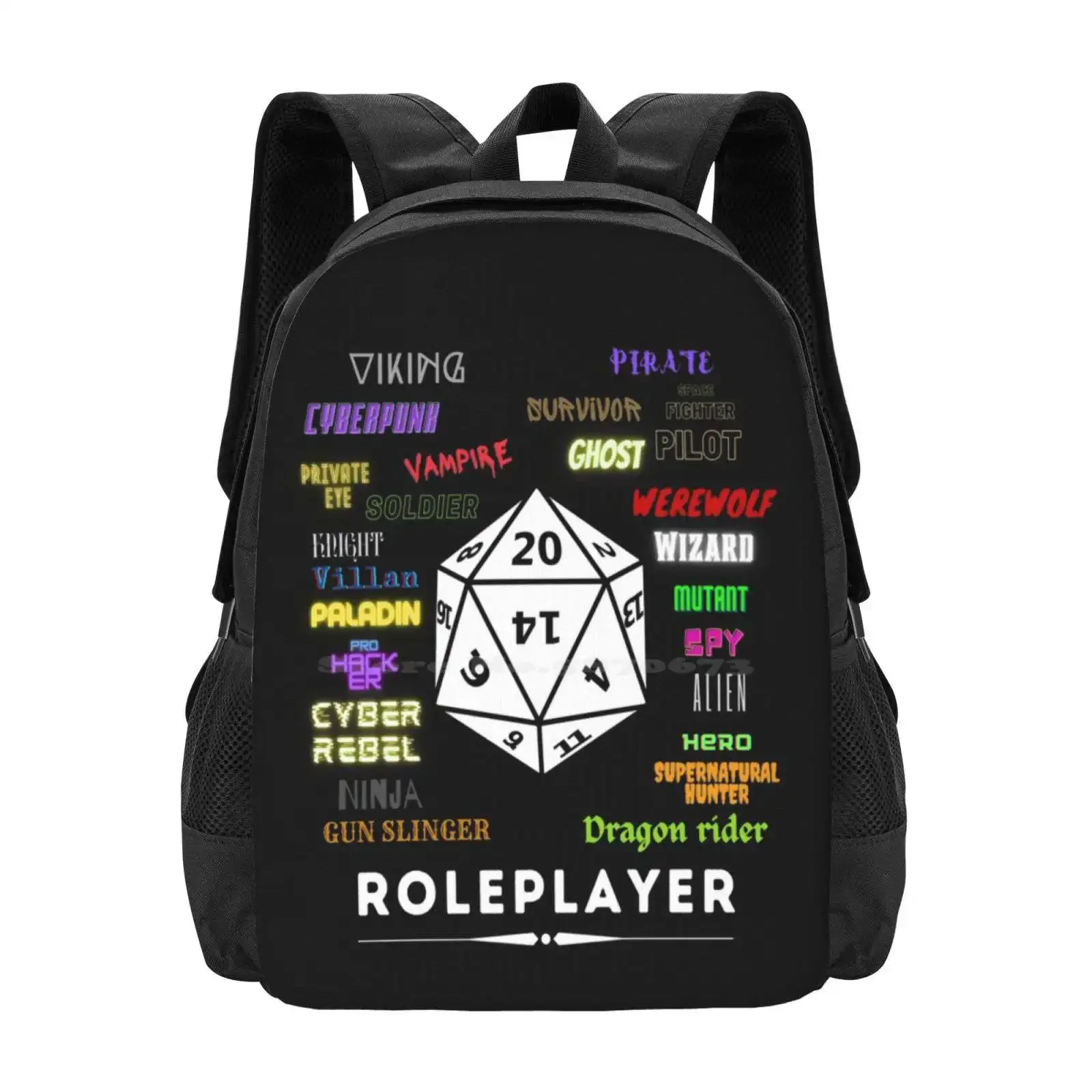 لعب الأدوار يعيشون العديد من حياة رائجة البيع حقيبة مدرسية على ظهره حقائب أنيقة الهروب الطالب الذي يذاكر كثيرا المهوس الخيال لعب الأدوار Dnd النرد #1