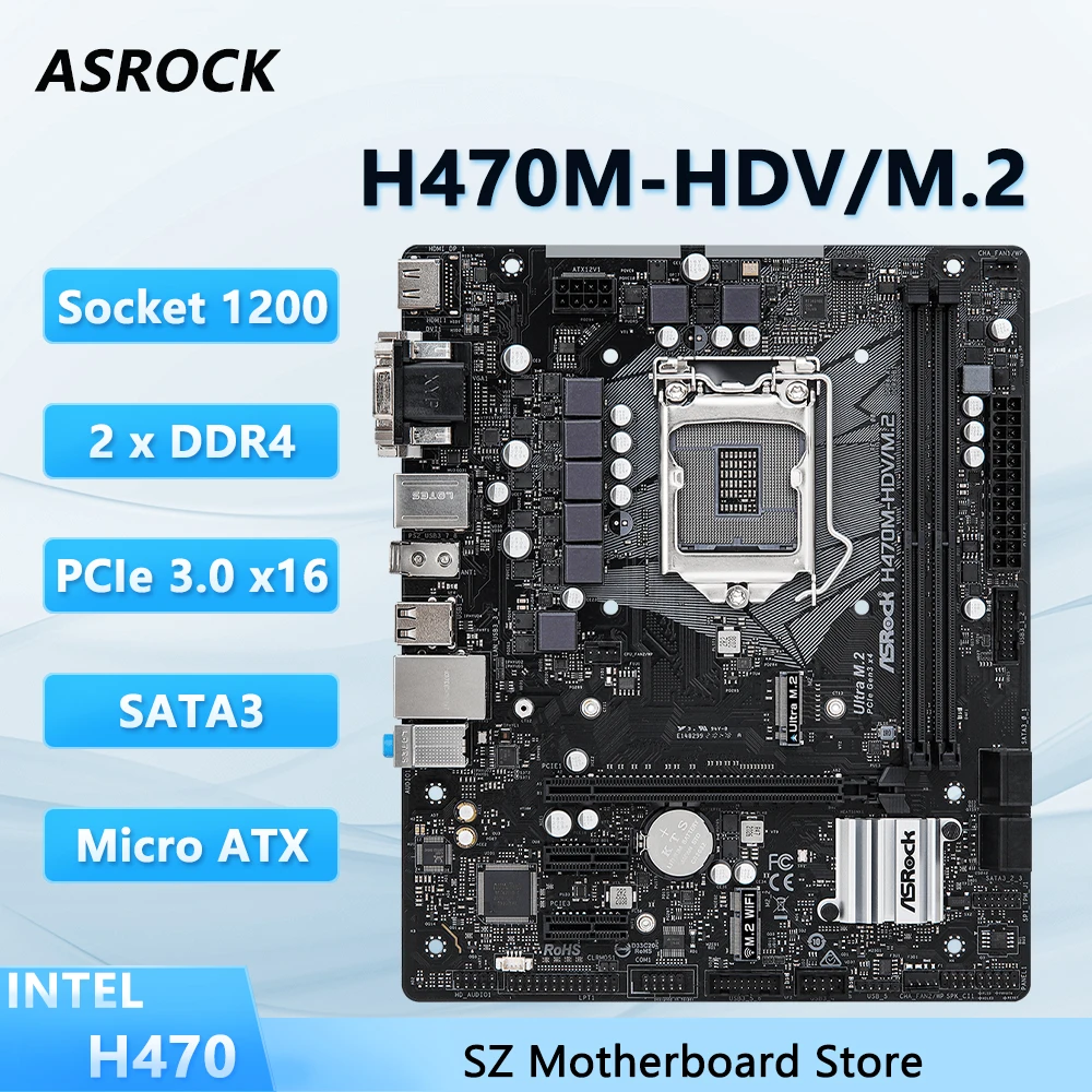 asrock-h470-scheda-madre-h470m-hdv-m2-per-lga1200-core-i5-10400f-i7-10700f-i3-10100f-i3-10105-cpu-ddr4-2933-mhz-m2-micro-atx