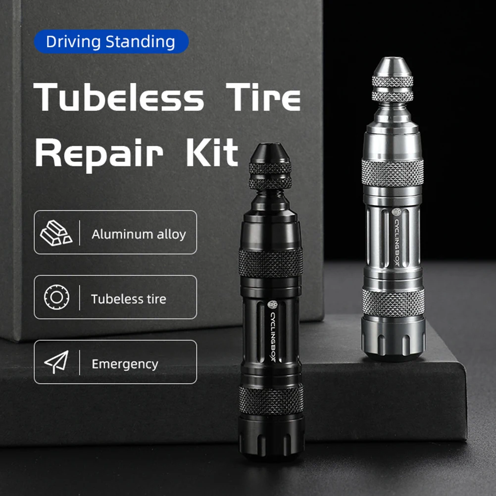 

1 set 1 Set Tubeless Tire Kit For Road Bike Tool Bike Tire Repairing Cycling Repair Tool Set Lightweight Tyre Repair Accessory