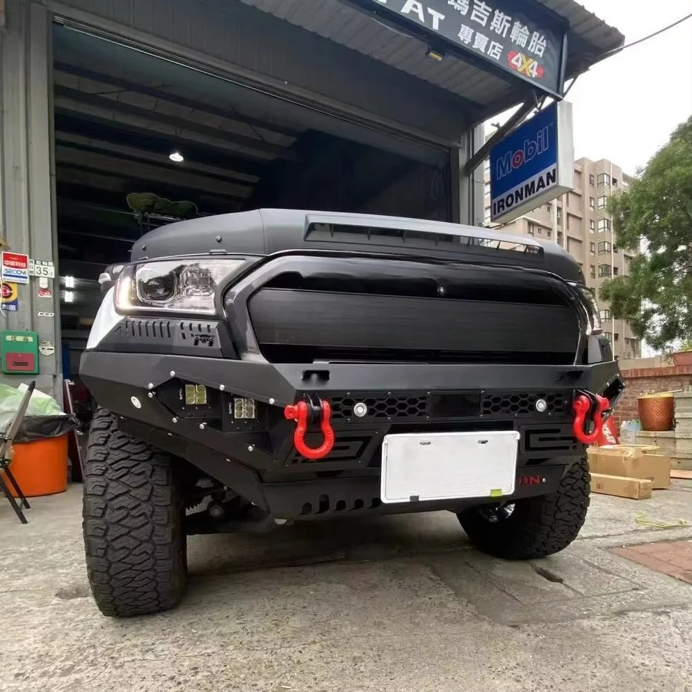 

HIGH QUALITY BULL BAR FRONT BUMPER 2021 for Ford Ranger Hilux Revo Navara NP300 ISUZU Dmax TRITN Material Q235 Steel