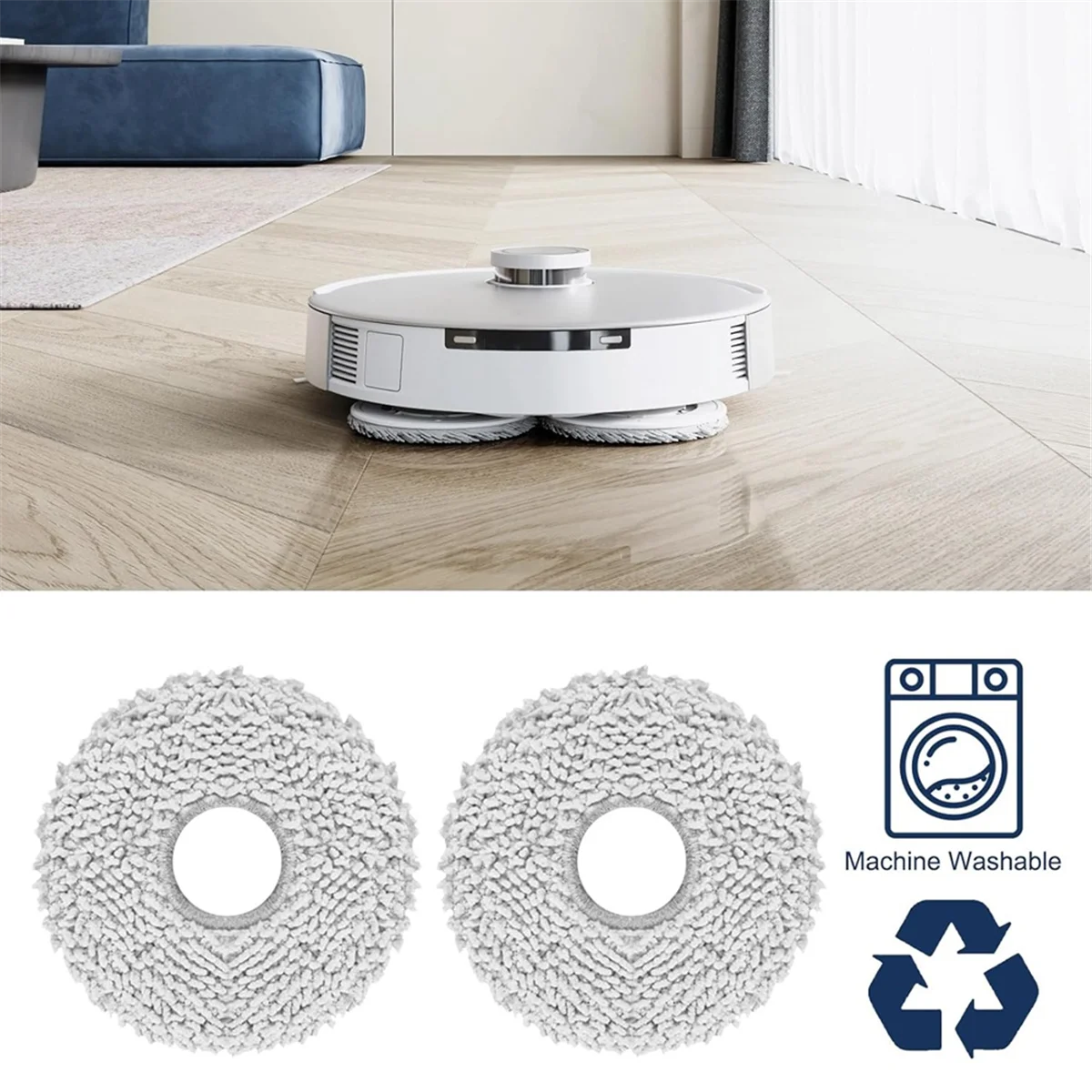 Mop Cloths with Mop Plates Spare Parts for T20 Omni / T20e Omni Robot Vacuum Cleaner Mop Pad Mop Holder