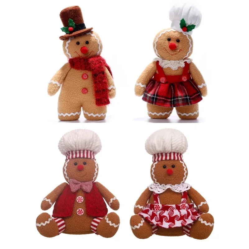 Kerst Peperkoek Man Pop Ornamenten Kids Cadeau 2024 Kerstversiering Voor Thuis Kerstboom Hanger Nieuwjaar Navidad Noel