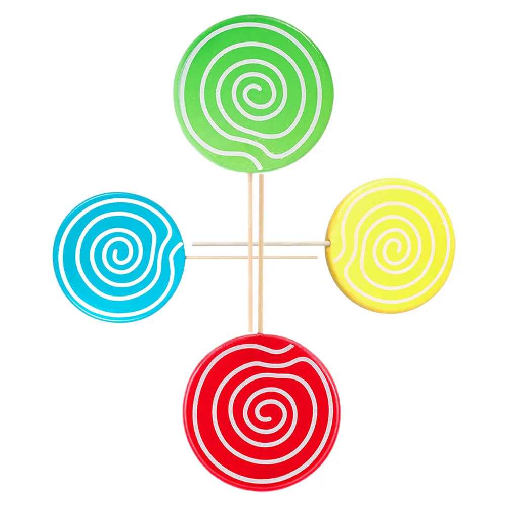 

4 Pcs Oversized Lollipop Prop Model Candies Candy Embellishment Christmas Ornament Lollipops