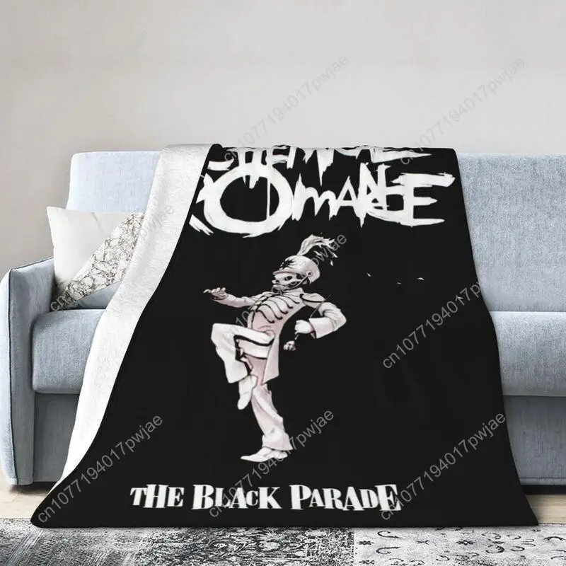 

My Chemical Romance Blanket Super Soft Flannel Halloween Cover Blanket Warm Lightweight Blanket Suitable for Custom Blankets
