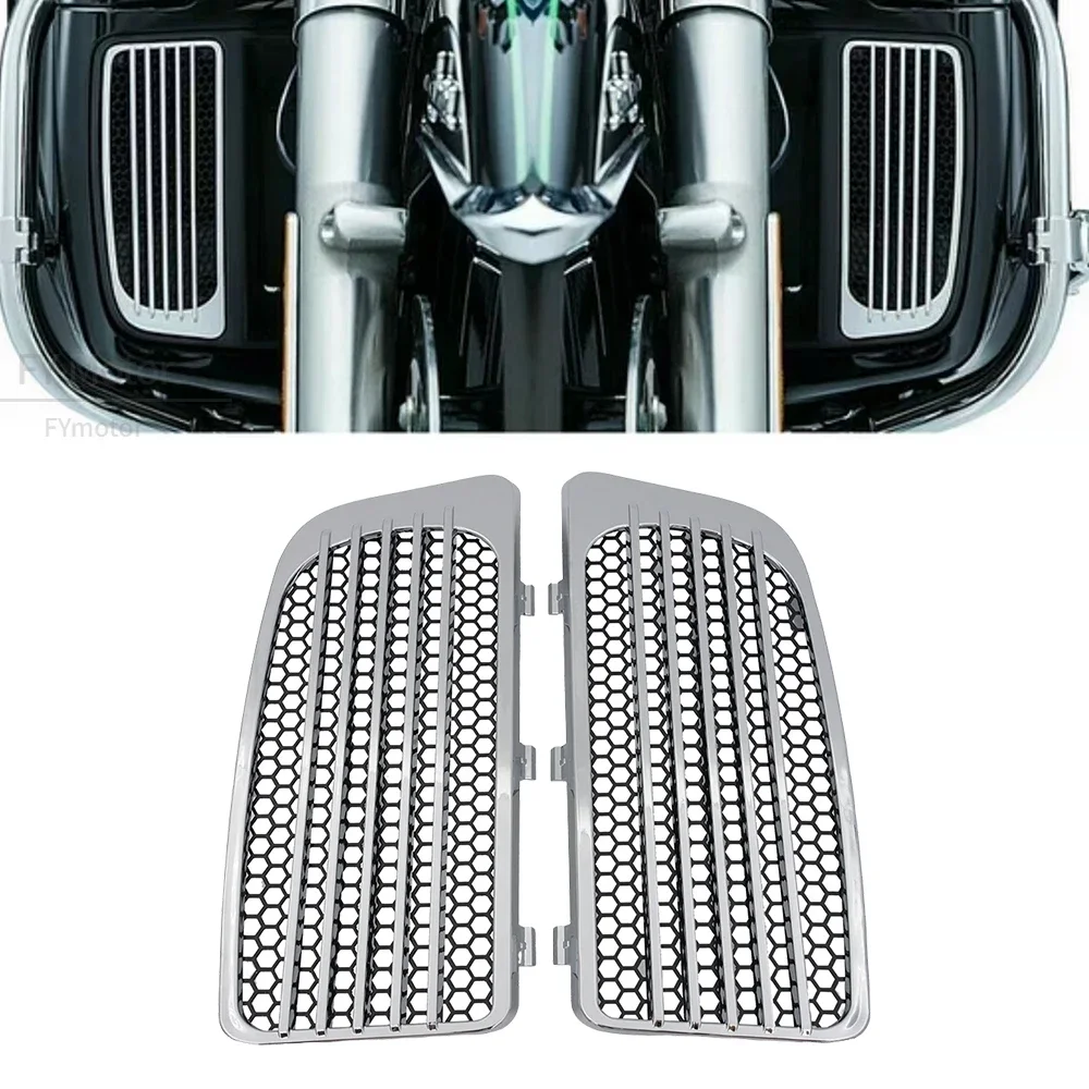 Motorcycle Accessories RadiatorGrill Lower Fairing Cover  Fit For Touring ElectraGlide Road  Ultra Limited Trike Tri Glideacc