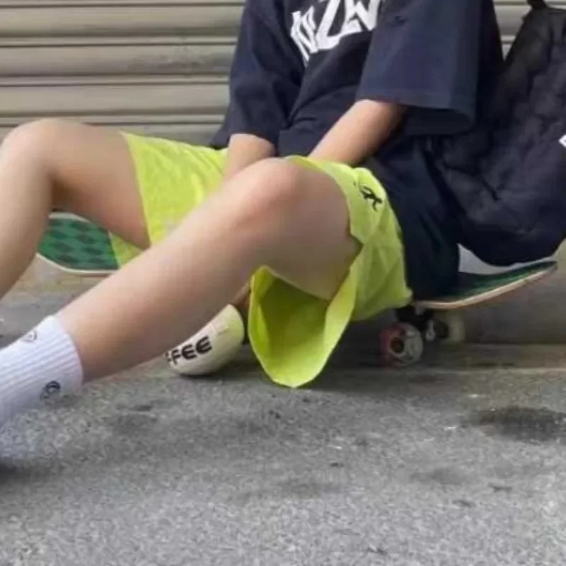 شورت نسائي صيفي جديد مريح سريع الجفاف بخصر مطاطي على الطراز الكوري تصميم فضفاض كبير الحجم رياضي يومي غير رسمي بسيط يناسب الجميع #4