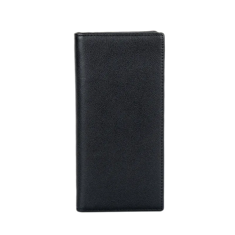 New model Men's Leather Long Wallet with Multiple Card Slots - Business and Casual Head Layered Cowhide Long Wallet