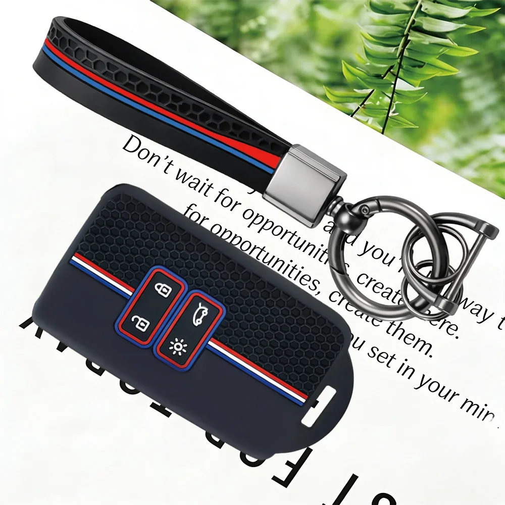 Silicone Key Case Cover For Renault Austral Captur Arkana Koleos Zoe Scenic Dacia Sandero Duster Logan Jogger Kadjar Clio Megane