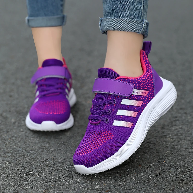 Casual Sneakers For Boys Girls 6 to 12 years old Summer Mesh Breathable Tennis fashion running shoes Kids School Sports Shoes