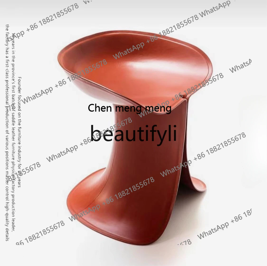 Modern light luxury living room leather, bedroom dressing stool, household shoe changing stool, special-shaped seat pierH