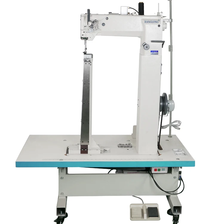 8918 Wholesale Heavy Duty ABS Luggage Suitcase Making Sewing Machine,Compound Feed Large Hook Post Bed Sewing Machine