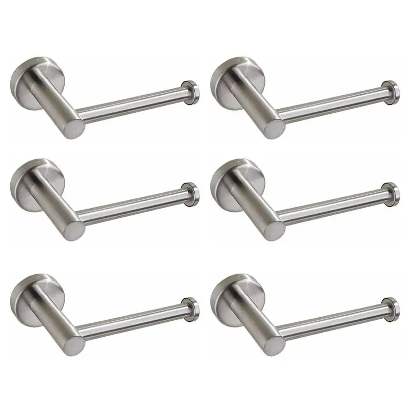 

AB42-6X Toilet Tissue Paper Roll Holder Stainless Steel Wall Mount For Bathroom Kitchen