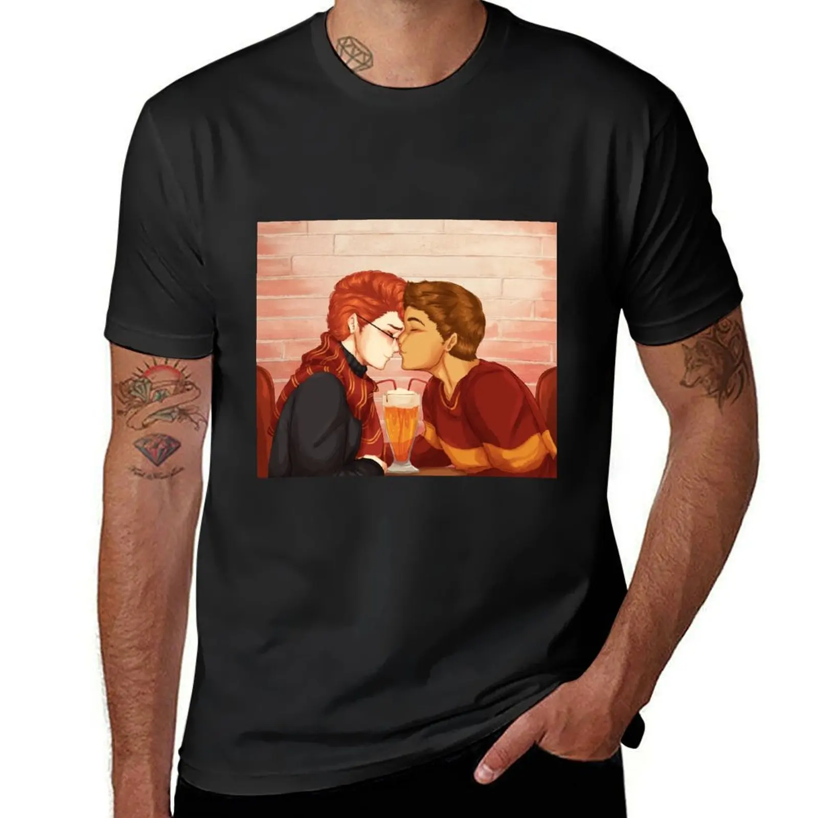 

Perciver Kiss T-Shirt sweat vintage boys animal print sports fans mens cotton t shirts