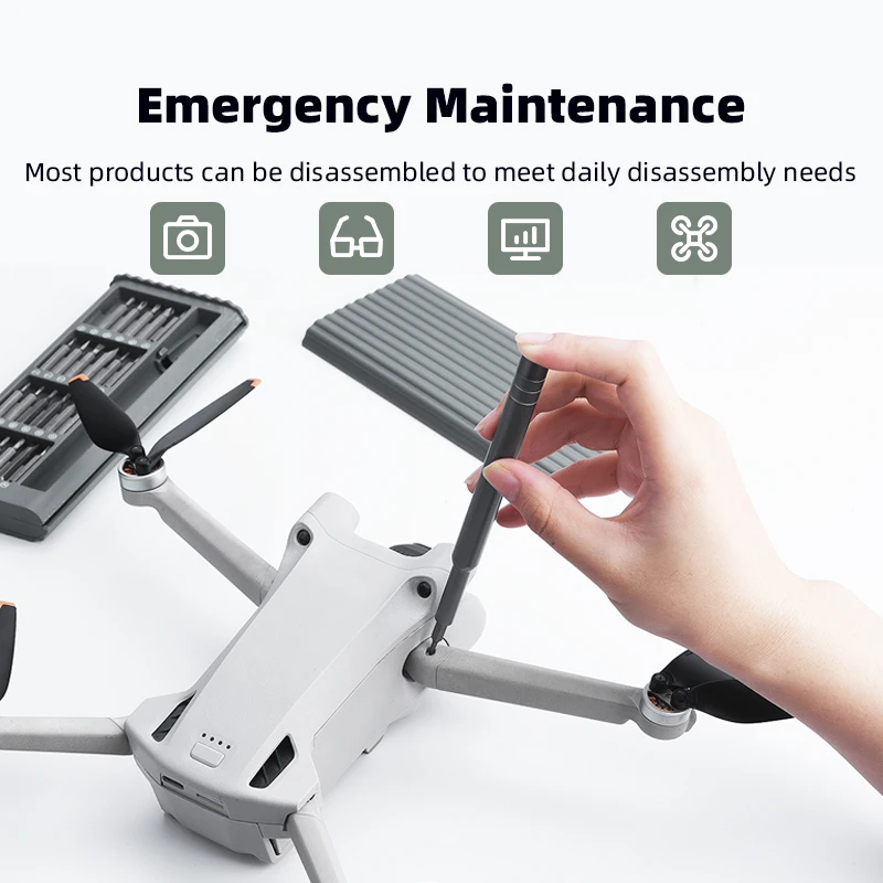 Piezas de reparación de drones, juego de destornilladores, Kit de herramientas de reparación para Series DJI Mini 4Pro/Air3/Mavic/Air/Mini/Avata/FPV