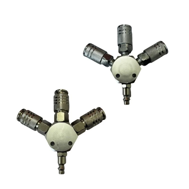 Splitter manifold kompresor udara manifold konektor cepat selang splitter .y5ga