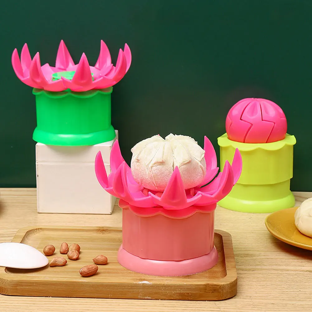 

High-Grade Plastic Baozi Maker Stem Bun Mold Safe and for Making Delicate Flower Shaped Steamed Buns Pie Making Mold