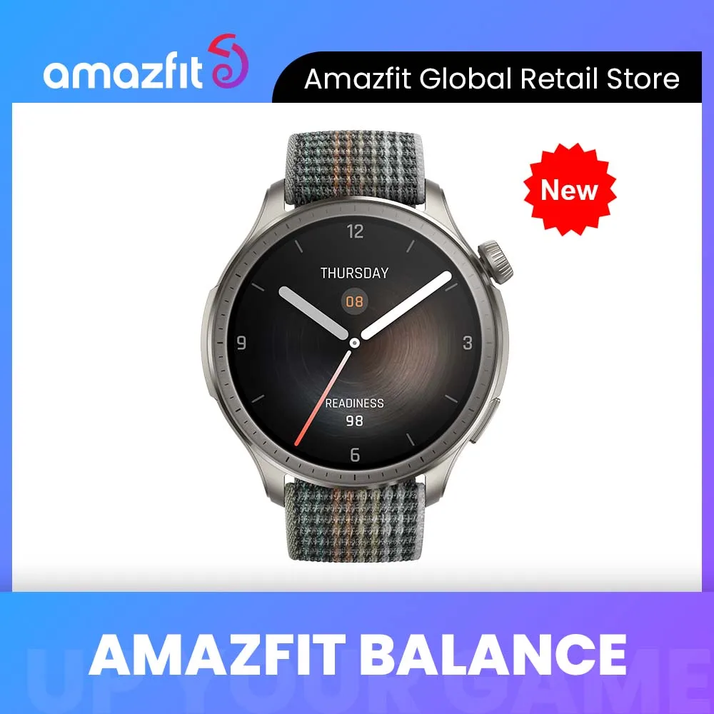 

Умные часы Amazfit Balance 46 мм, мониторинг сна и здоровья, 14 дней автономной работы, 150+ спортивных режимов, умные часы для Android IOS