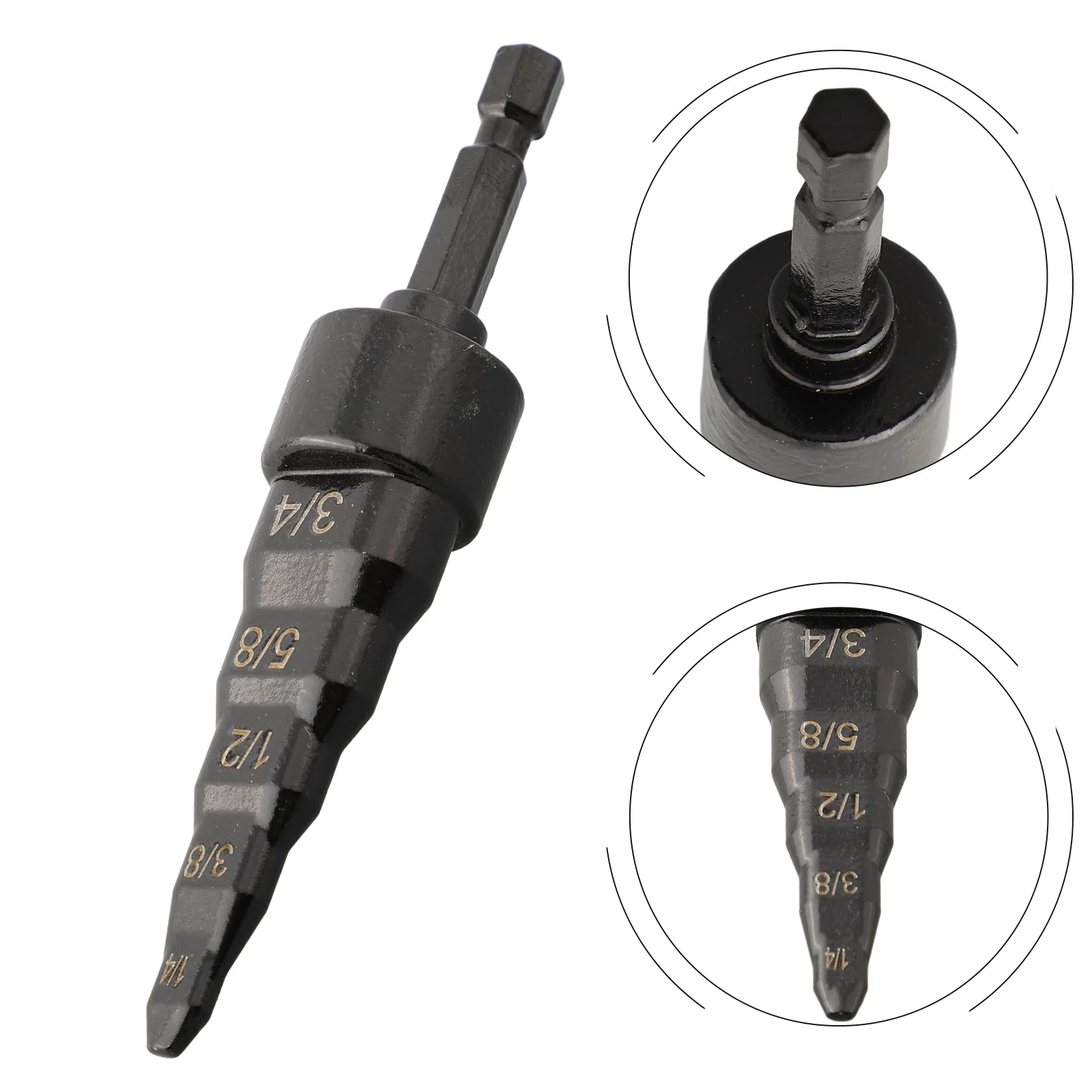 1pc 5 In 1 Air Conditioner Copper Pipe Expander Swaging Drill Bit Set Swaging Tool Works With An Electric Drill Repair Tool