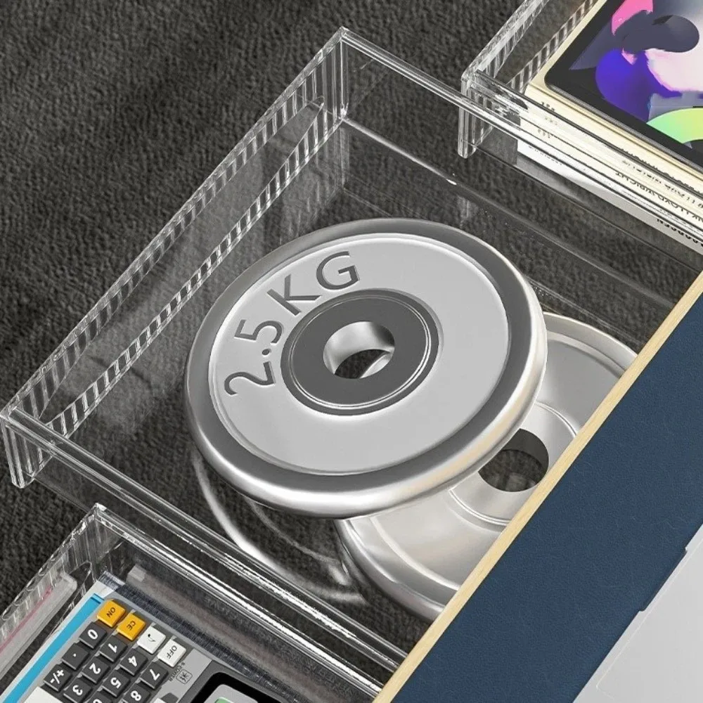 

Large Capacity Under Desk Drawer Self Adhesive Transparent Pull Out Storage Box Non-Drilling Slide Out Desk Organizer Household