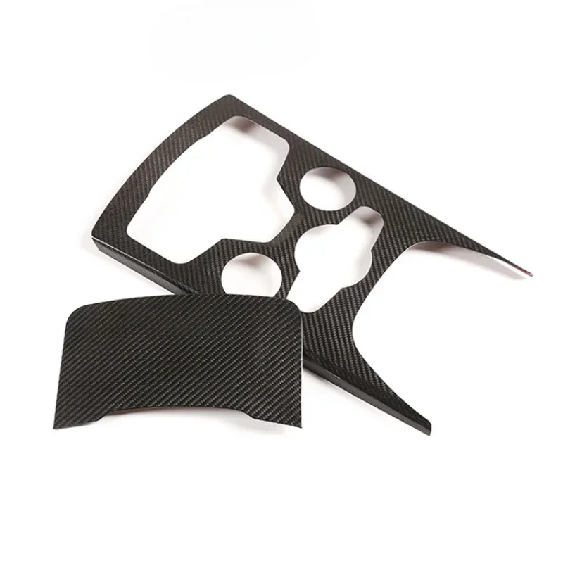 

For Alfa Romeo Stelvio Real Dry Carbon Fiber Interior Decoration Center Console Gear Shift Cup Panel Modification Accessories