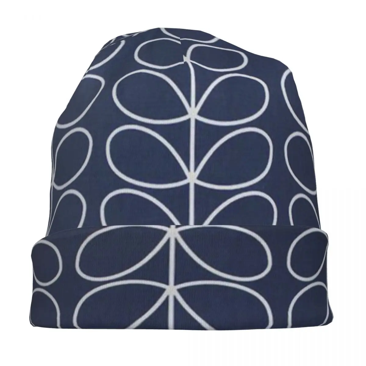 Orla Kiely Retro Bonnet Hat Knitted Hat Casual Outdoor Skullies Beanies Hats Unisex Warm Dual-use Caps