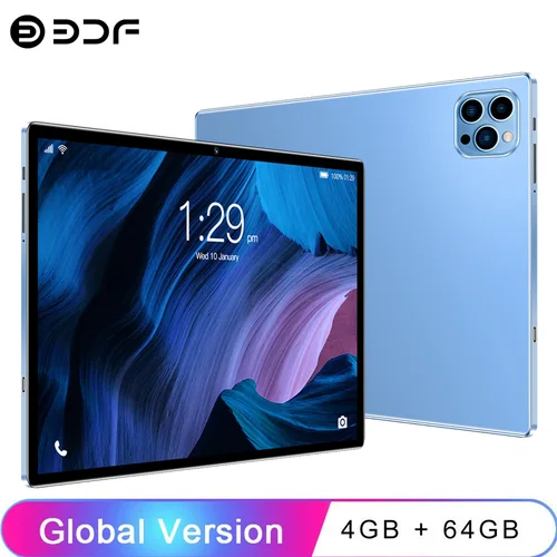 Nuevas tabletas de 10,1 pulgadas Octa Core 4GB RAM 64GB ROM tarjetas SIM duales 3G llamada telefónica WiFi Bluetooth Google Play Tablet Pc Android 13